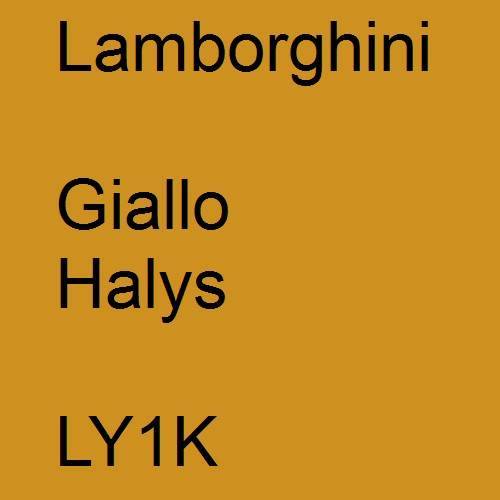 Lamborghini, Giallo Halys, LY1K.